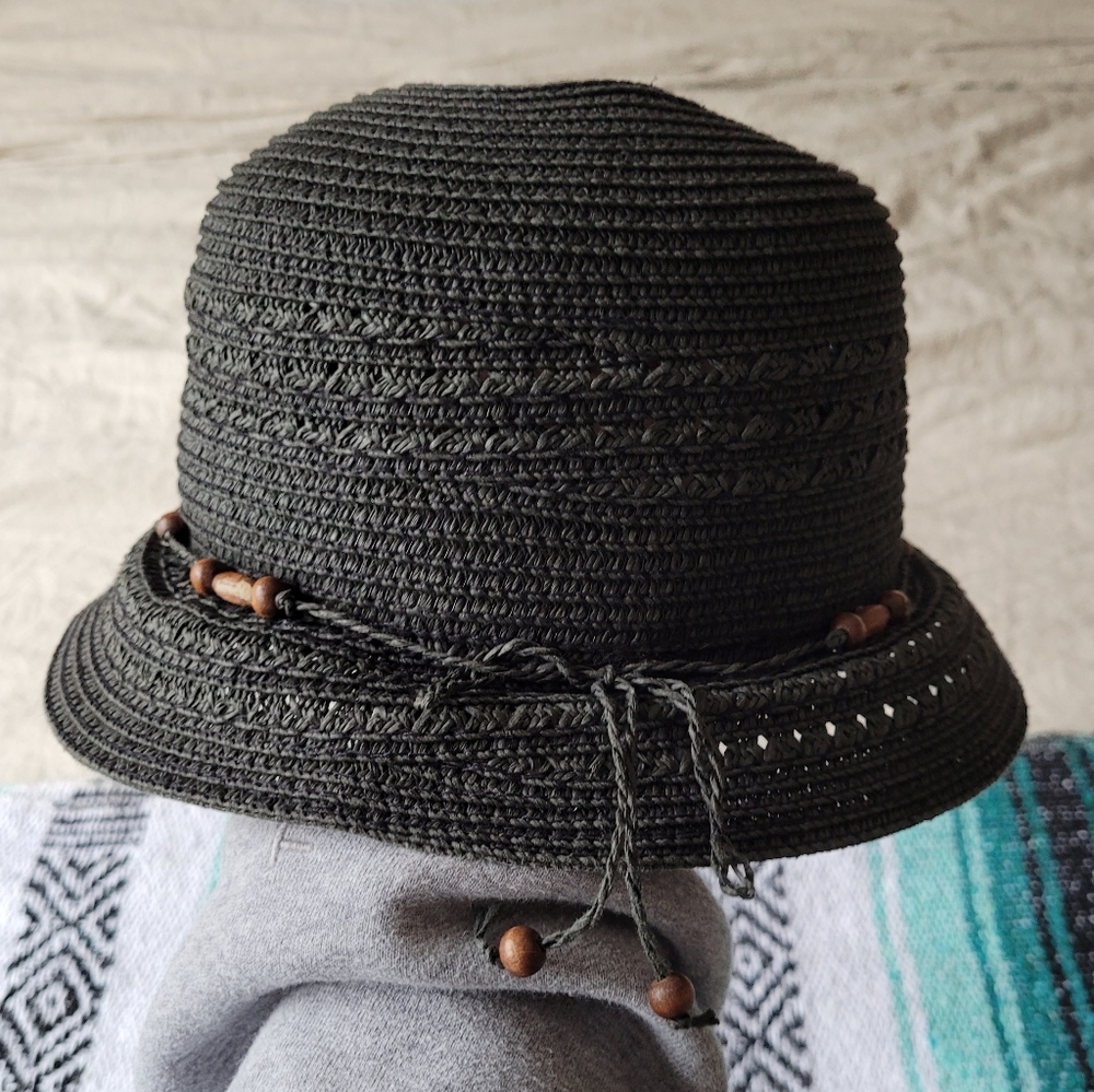 Cute dark gray summer bucket hat